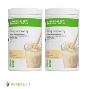 ZESTAW FIT DUO MAX 2x Koktajl Herbalife Formuła1 -780g o smaku waniliowo-śmietankowym
